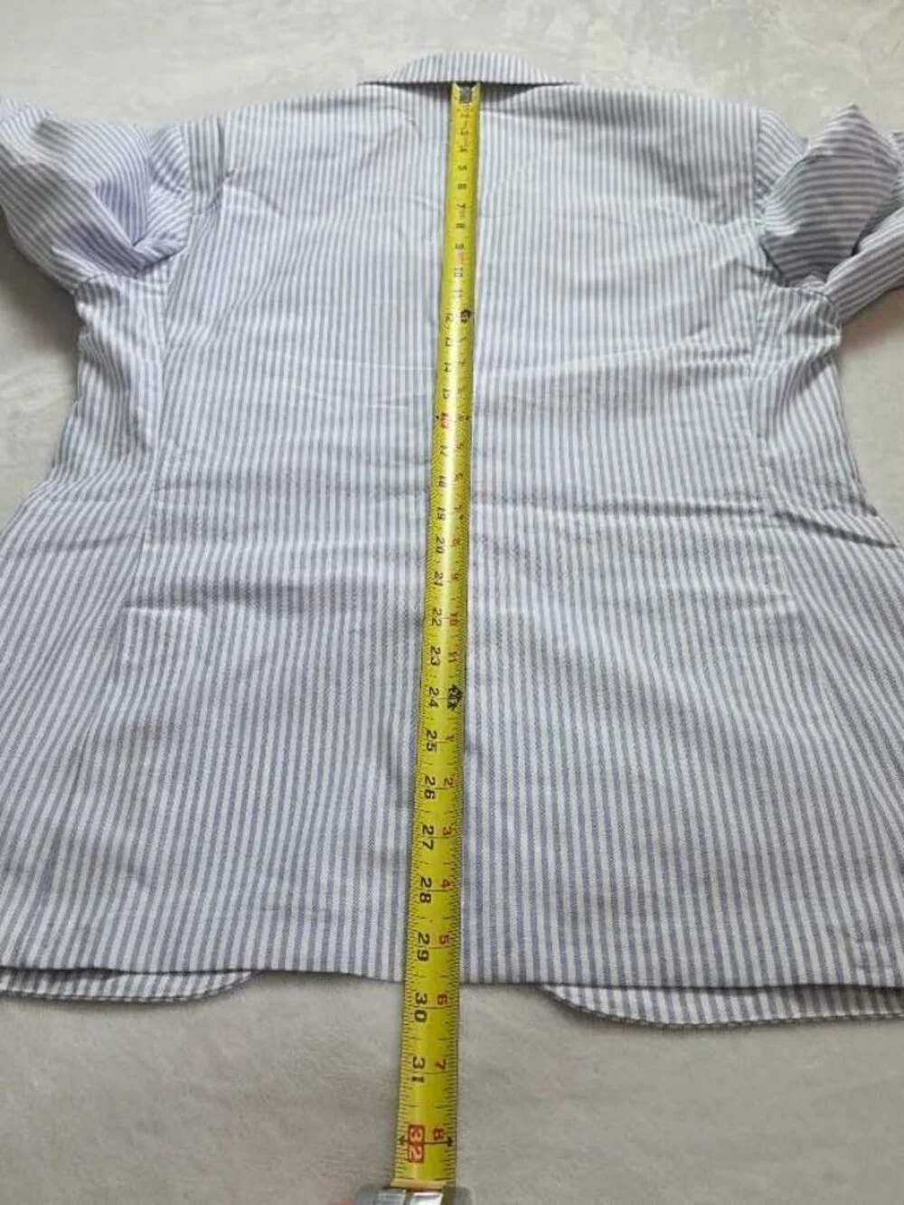 New 38R J.Crew Crosby classic-fit suit jacket in Portuguese cotton oxford stripe